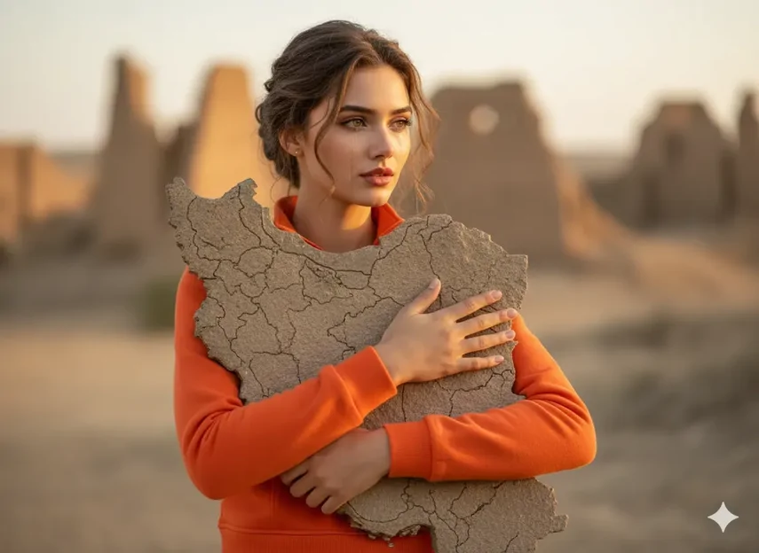 پرامپت احساسی در آغوش گرفتن وطن